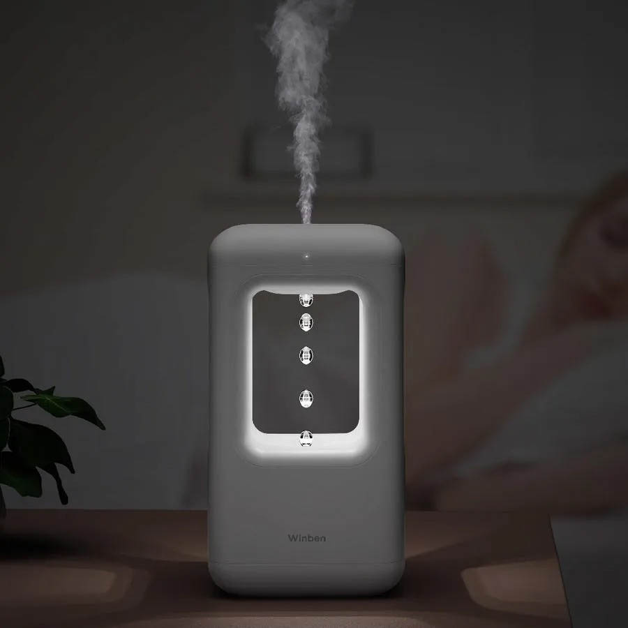 Fontaine à Eau Anti-gravité InGenious Avec Humidificateur USB-C - Horloge Numérique LED - Effet Eau Qui Monte - 600 Ml - Décoration Bureau Et Maison