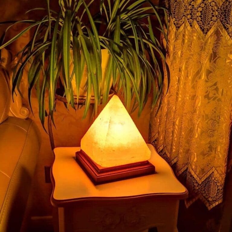 Lampe De Sel En Forme De Lotus, Ambiance Zen Et Chaude, Signes Grimalt