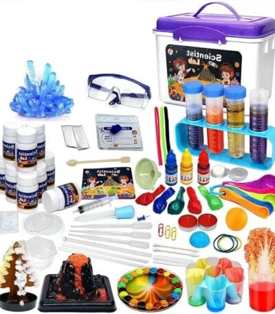 Kit D'expériences Scientifiques 230 Projets Pour Enfants - Chimie, Physique, Volcan, Neige Artificielle, Cadeau éducatif