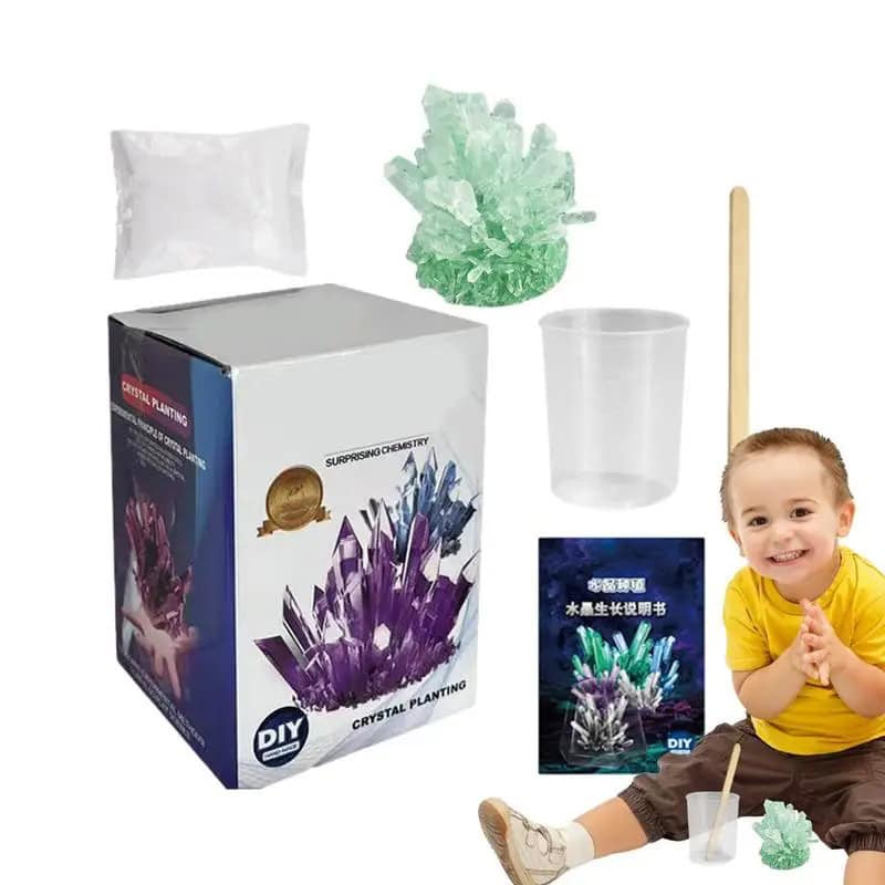 Dr.Daz - Kit De Cristaux Magiques 4 Couleurs à Faire Pousser En 3 Jours - Expérience Scientifique Ludique Pour Enfants 6-10 Ans - Cadeau éducatif Garçon Fille