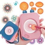 Balayette de coloriage mandala pour enfants, idéale pour la détente et la créativité. Facile à utiliser, cette balayette permet de créer des motifs complexes et colorés pour stimuler l'imaginat.