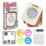 Tampons et pochoirs de peinture pour enfants, kit créatif éducatif et ludique.
