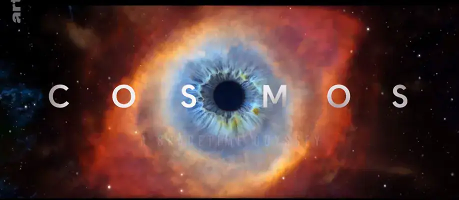 Stunning image of the cosmos featuring a vibrant eye-shaped nebula with colorful gases and stars, perfect for science decor and educational displays.