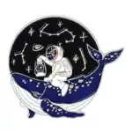 Pin's Astronaute Baleine Constellations