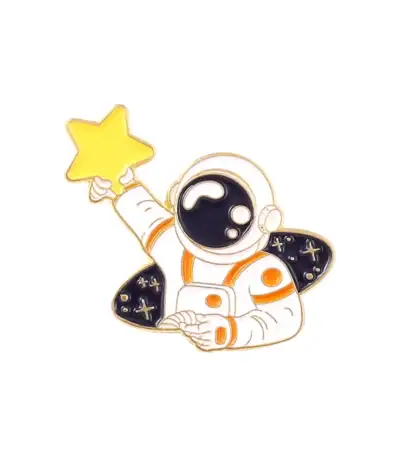 Illustration d'un astronaute en combinaison spatiale tenant une étoile jaune, symbolisant l'exploration et la découverte scientifique.