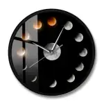 Balancier de horloge avec phases lunaires en design moderne.
