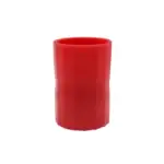 Pot de laboratoire en silicone rouge, parfait pour la décoration scientifique ou l'usage en laboratoire, résistant à la chaleur et flexible.
