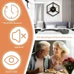 Horloge Murale Originale Cuisine Forme Cube – Image 5