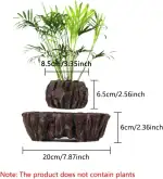 Balcon, intérieur ou bureau, plante artificielle en bois naturel.