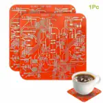 Puce de circuit imprimé en forme de plaque pour décorer votre espace avec un style technologique et scientifique. Parfait pour les amateurs d'électronique et de design moderne.
