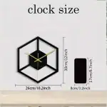 Horloge Murale Originale Cuisine Forme Cube – Image 3