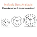 Horloge murale avec design scientifique, disponible en plusieurs tailles pour décorer votre espace avec style et précision.