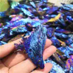 Cristal Cyanite Bleue Plume de Paon – Image 4