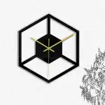 Horloge Murale Originale Cuisine Forme Cube – Image 2
