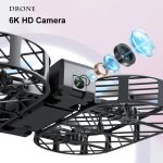 Caméra de drone 6K HD avec lentilles avancées pour prises de vue aériennes de haute qualité.