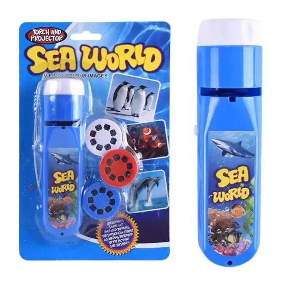 Balade éducative sous-marine avec lampe et projecteur Sea World.