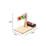 Pendulet de physique avec piles, composants électroniques et affichage numérique, idéal pour expériences éducatives.