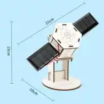 Mini satellite solaire en modèle réduit, parfait pour la décoration ou l'éducation scientifique.