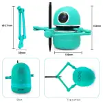 Robot scientifique programmable avec bras articulé, caméra intégrée, et design compact pour l'éducation et la décoration scientifique.