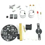 Ensemble de composants électroniques variés pour expérimentations et bricolage scientifique.