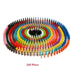 Ensemble de 240 pièces de puzzle en forme de cœur, colorées et variées, parfait pour la décoration ou comme objet scientifique éducatif.