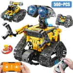 Robot éducatif programmable avec caméras et chenilles, parfait pour stimuler l'apprentissage scientifique et technologique chez les enfants et adolescents.