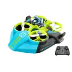 Drone de course pour enfants avec télécommande, figurine d'astronaute, et lumières LED, parfait pour les amateurs de technologie et de gadgets innovants.